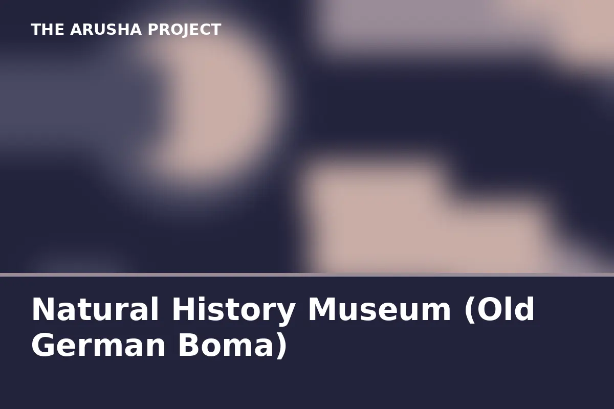 Natural History Museum (Old German Boma)